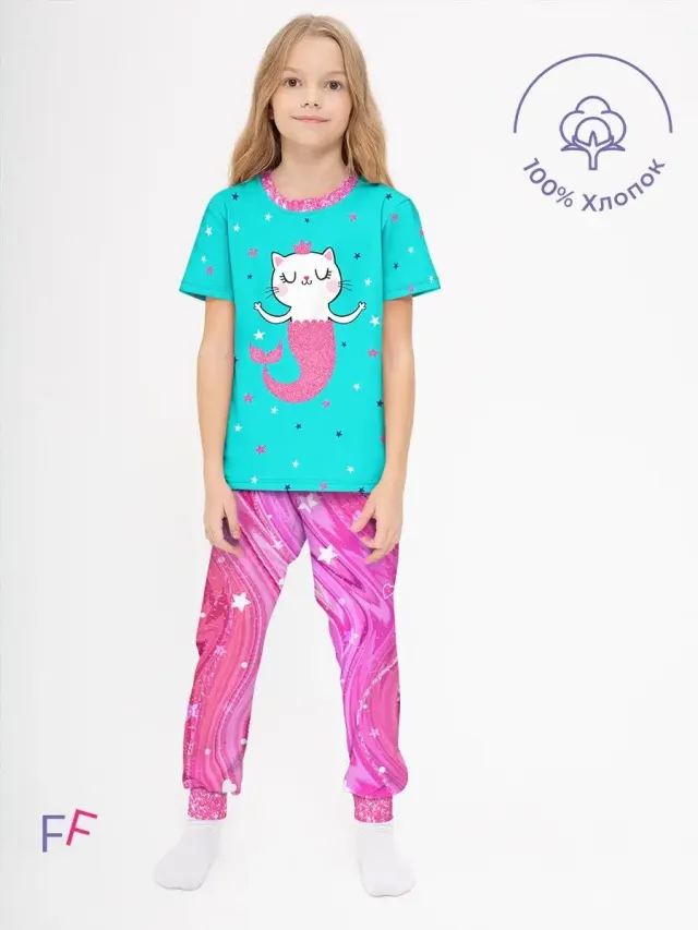 Cat Pink Blue