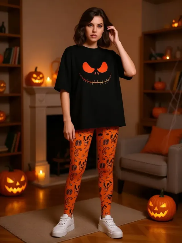 S001 Hallween Orange Black