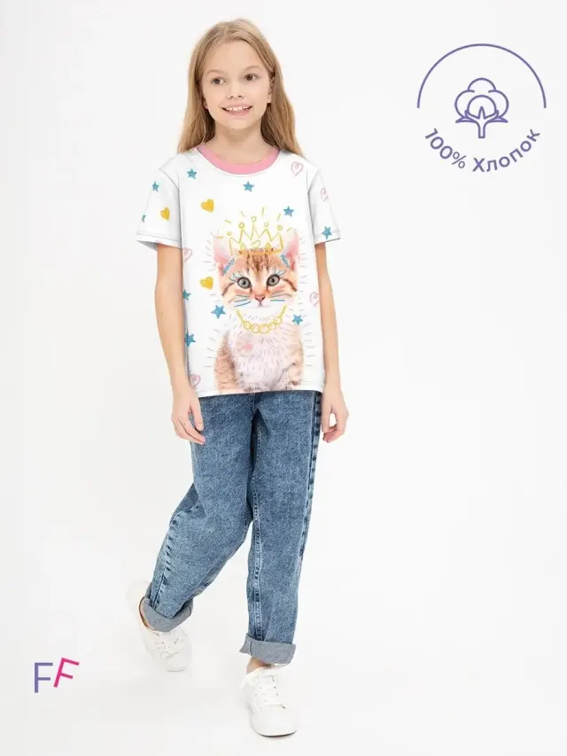 Cat White Pink