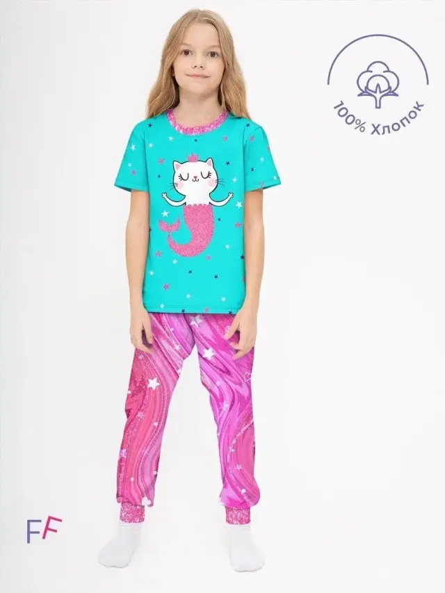 Cat Pink Blue