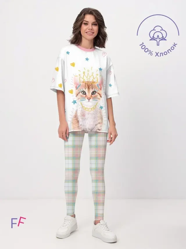 Cat White Pink