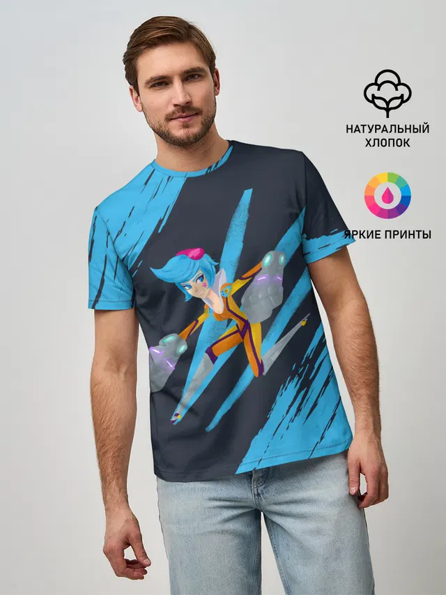 Мужская базовая футболка с принтом «Art LOL — Art»