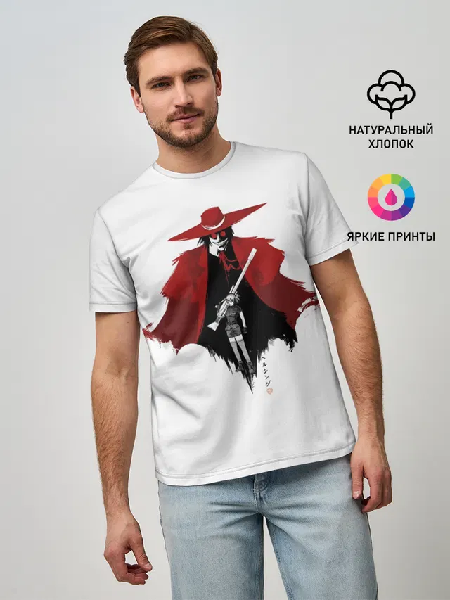 Мужская базовая футболка с принтом «Immortal Duo»