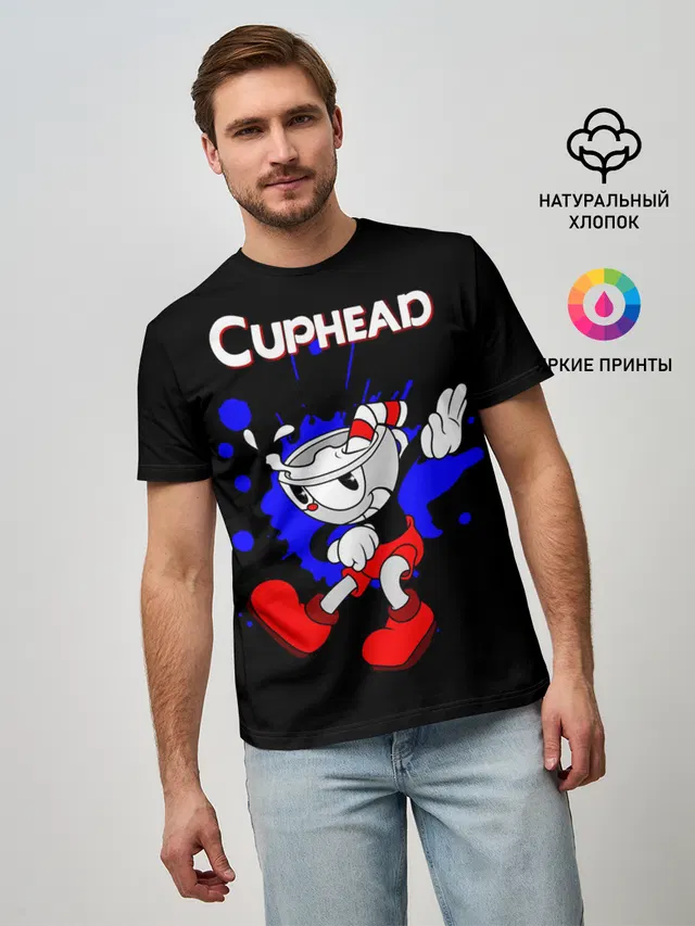 Мужская базовая футболка с принтом «Rubberhose»