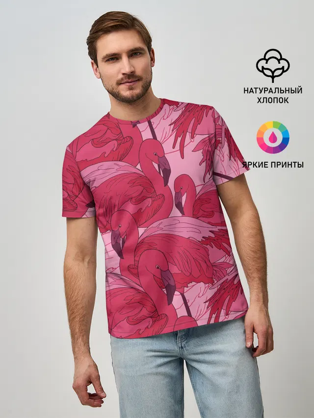 розовые фламинго