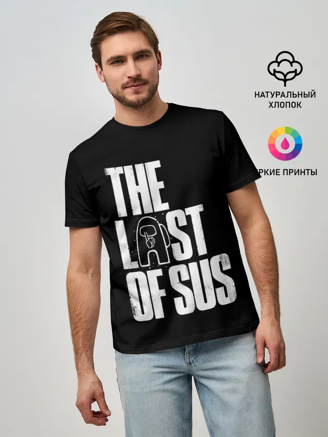 Мужская базовая футболка с принтом «The Last of Us»