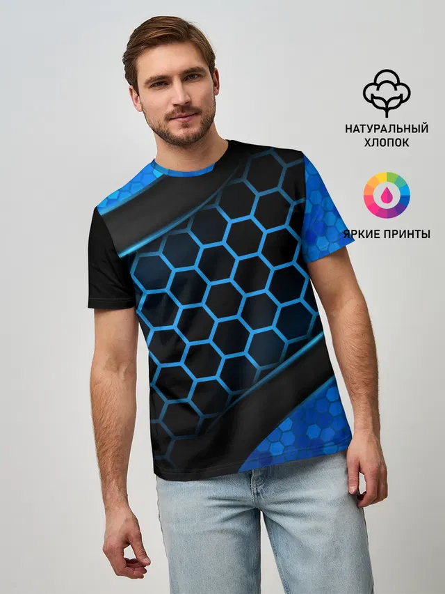 3D luxury blue 3Д СОТЫ и плиты