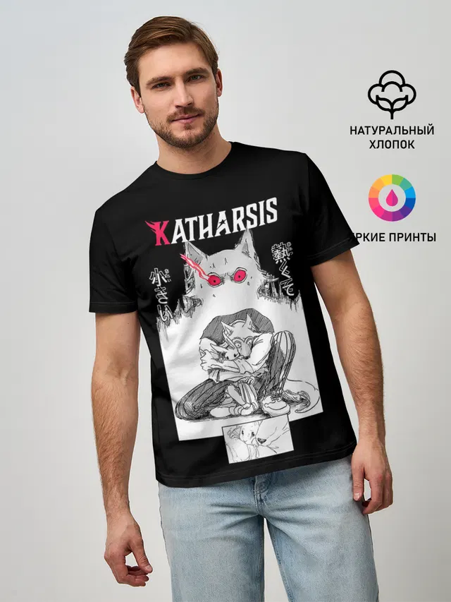 Мужская базовая футболка с принтом «Beastars — Katharsis»