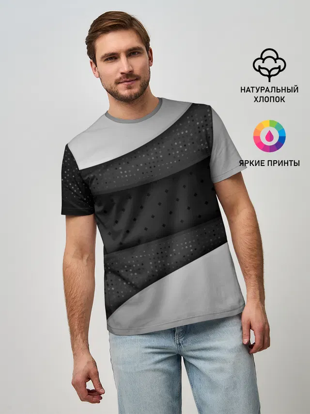 3D luxury style silver black