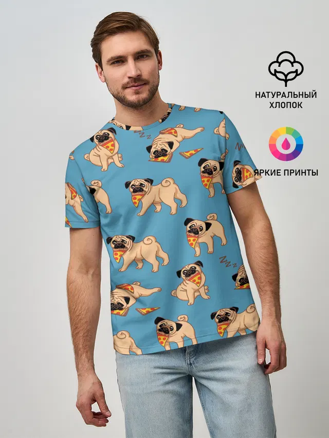 Мопсы с пиццей