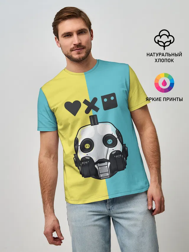 Мужская базовая футболка с принтом «Xbot 4000»