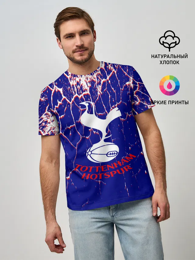 Мужская базовая футболка с принтом «Tottenham»