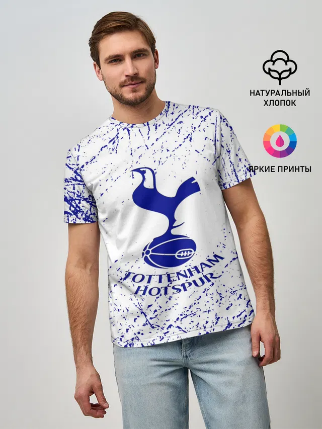 Мужская базовая футболка с принтом «Tottenham»