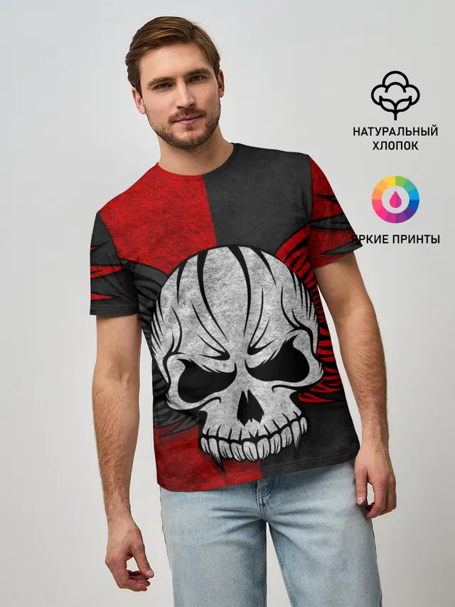Крылатый череп 3D
