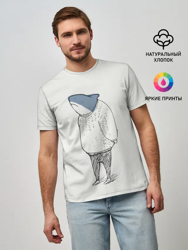 акула в свитере