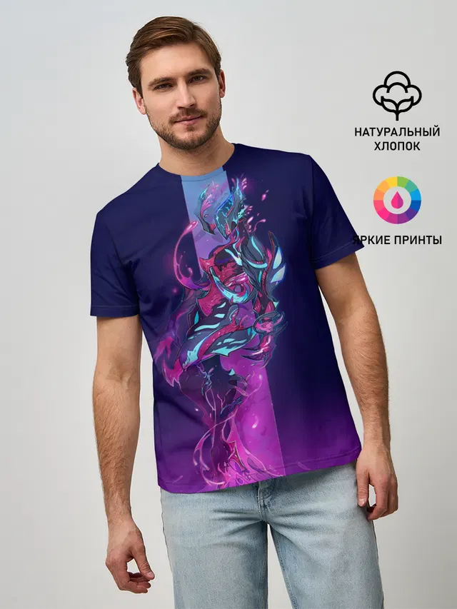 Мужская базовая футболка с принтом «Warframe»