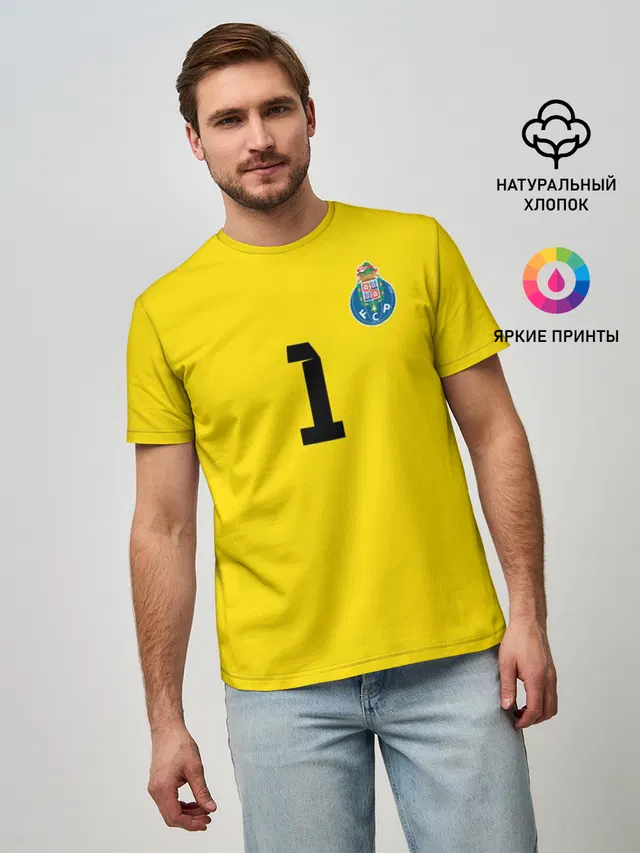 Мужская базовая футболка с принтом «Реал Мадрид — Iker Casillas»