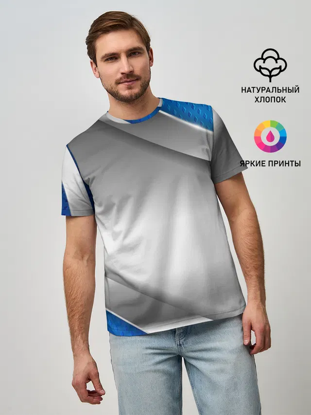 3D СЕРЕБРО BLUE LINES