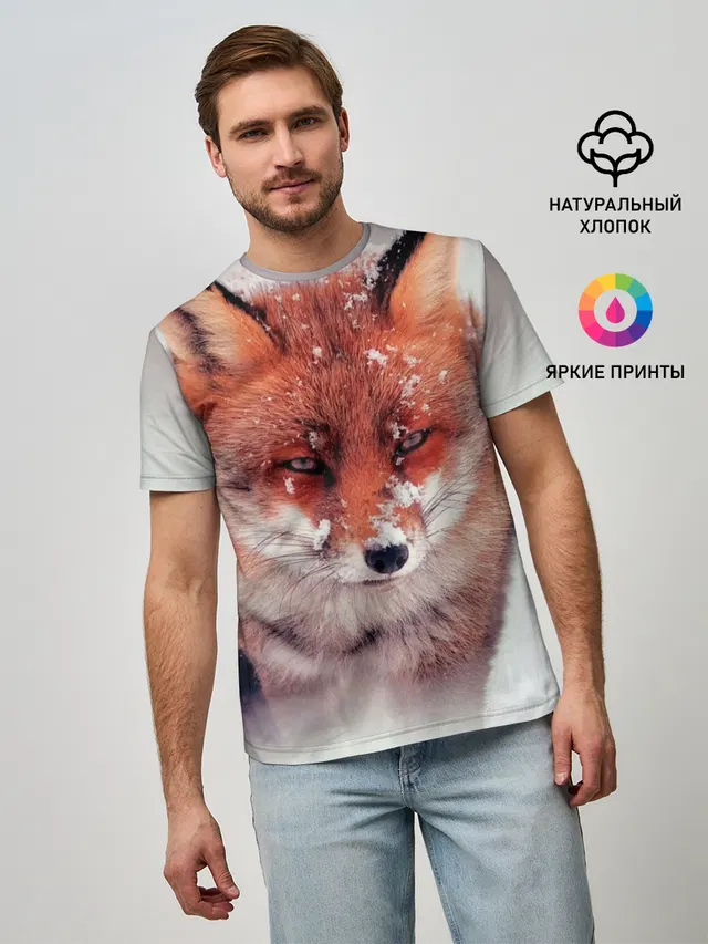 Лисица и снег