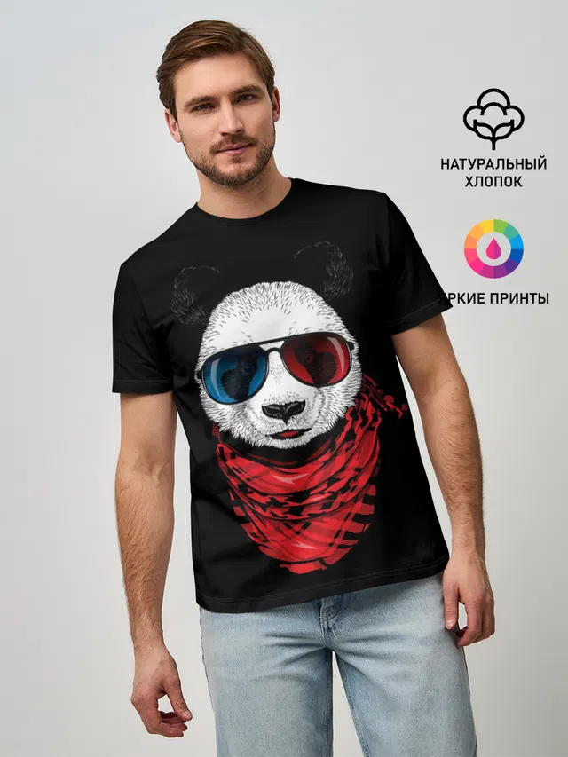 Панда Хипстер в Очках
