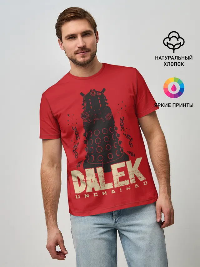 Мужская базовая футболка с принтом «Dalek»