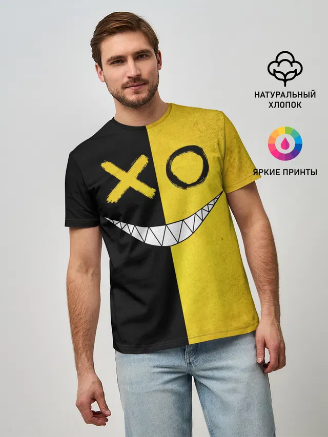 Yellow and black smile