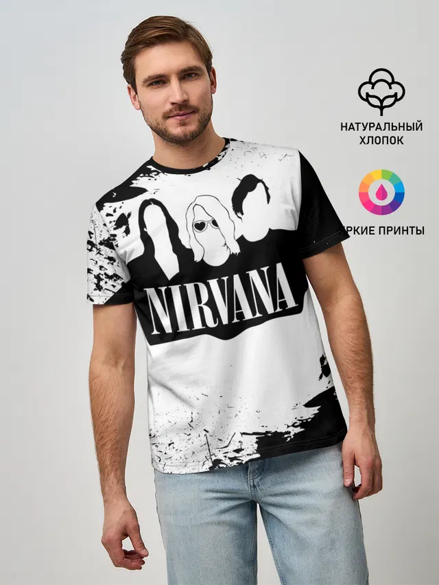 Нирвана Рок Группа Гранж ЧБ | Nirvana