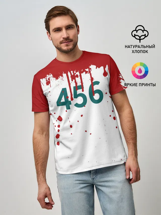 ИГРА В КАЛЬМАРА ПЕРСОНАЖ 456 КРОВЬ