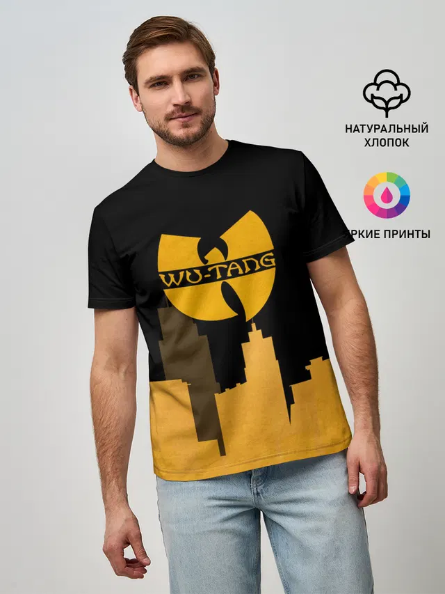 Мужская базовая футболка с принтом «Wu-Tang Clan — WU-TANG CLAN CITY»