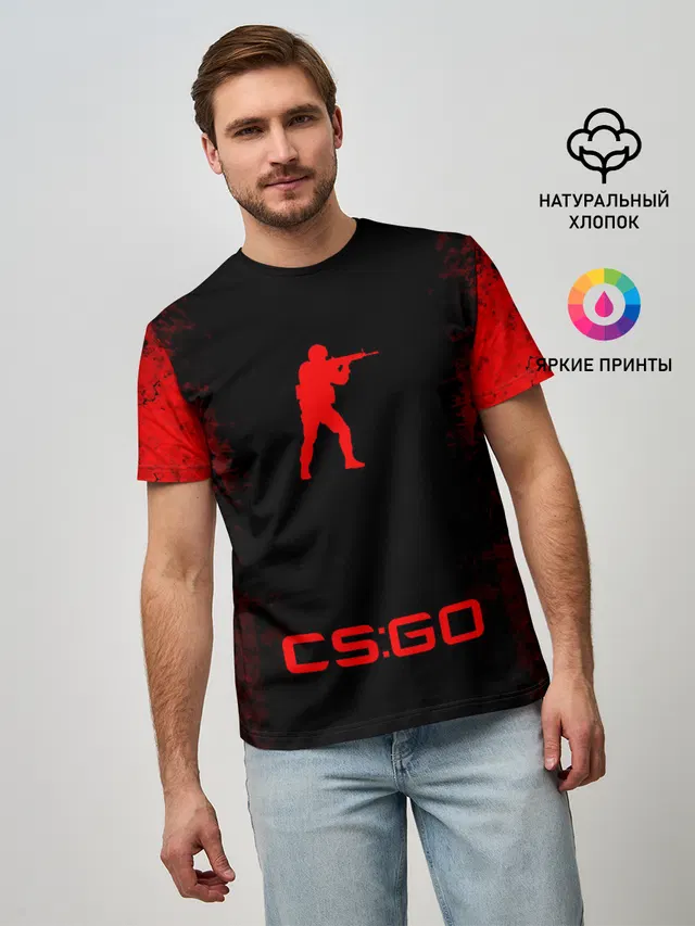 Мужская базовая футболка с принтом «Counter-Strike — Counter-Strike: Global Offensive»