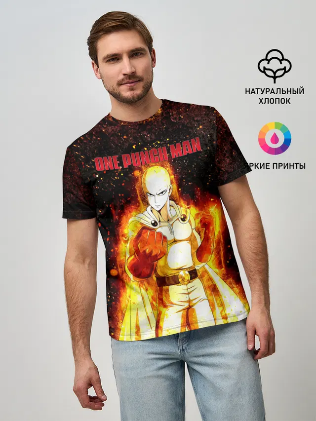 Сайтама в огне | One Punch-Man