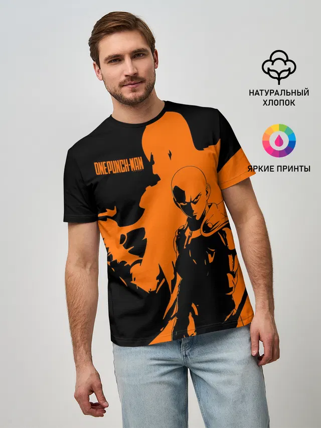 Сайтама образ в силуэте One Punch-Man