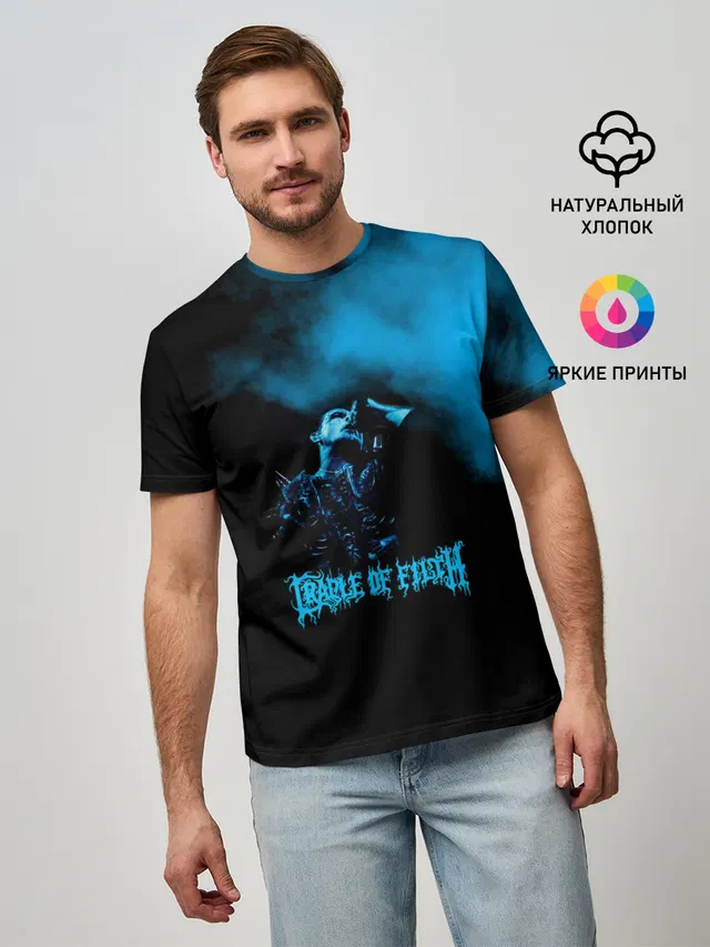 Мужская базовая футболка с принтом «Cradle of Filth»