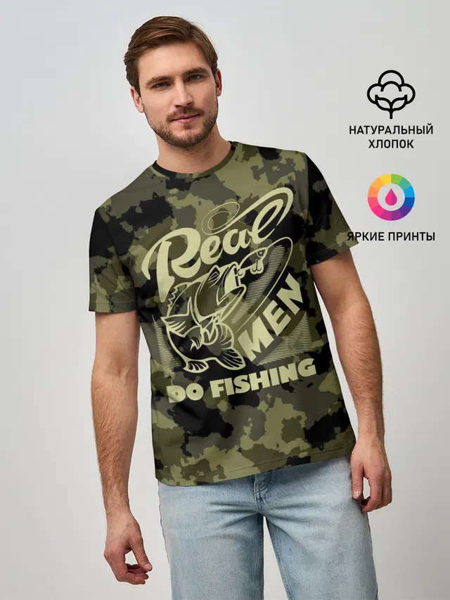 Real men do fishing