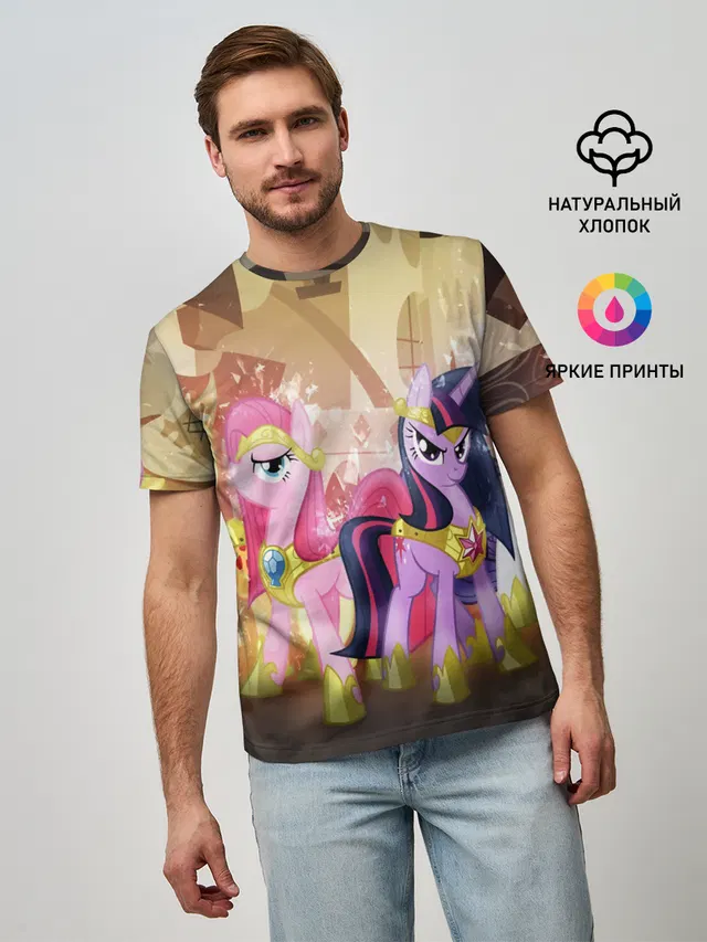 Мужская базовая футболка с принтом «My Little Pony — PONY»