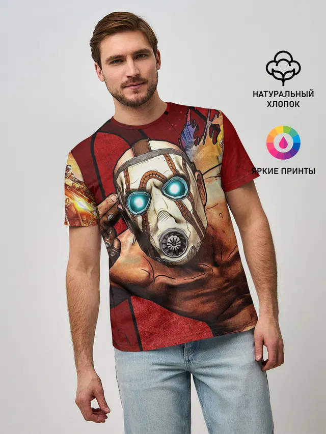 Мужская базовая футболка с принтом «Разные игры — BORDERLANDS 3»