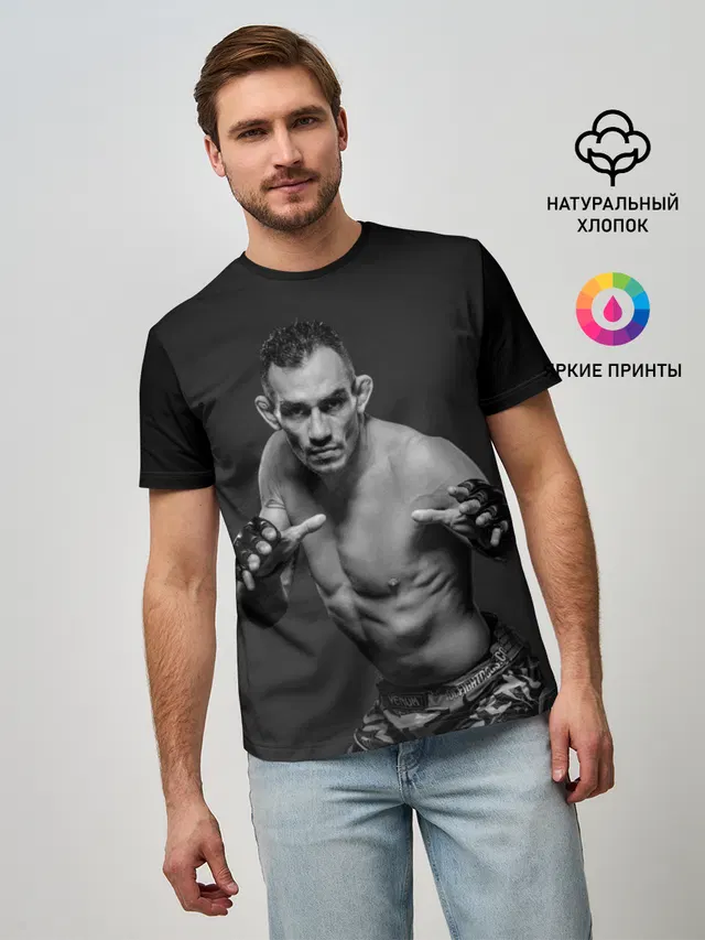 Мужская базовая футболка с принтом «MMA — Tony Ferguson»