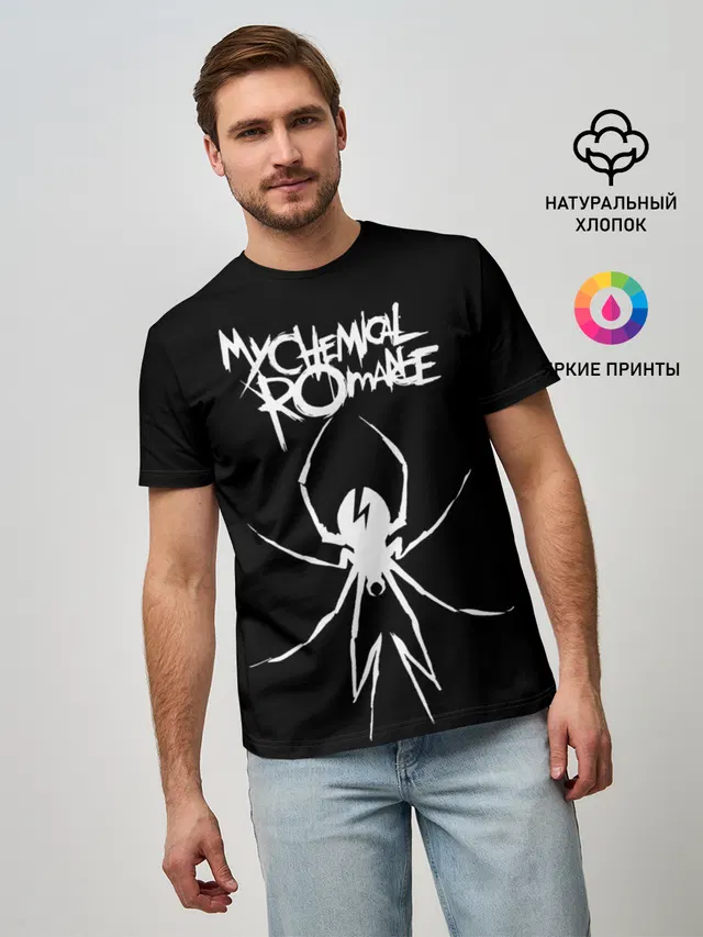 Мужская базовая футболка с принтом «My Chemical Romance»