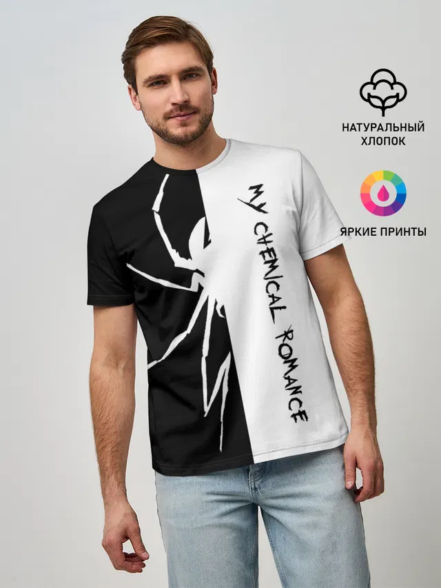 Мужская базовая футболка с принтом «My Chemical Romance»