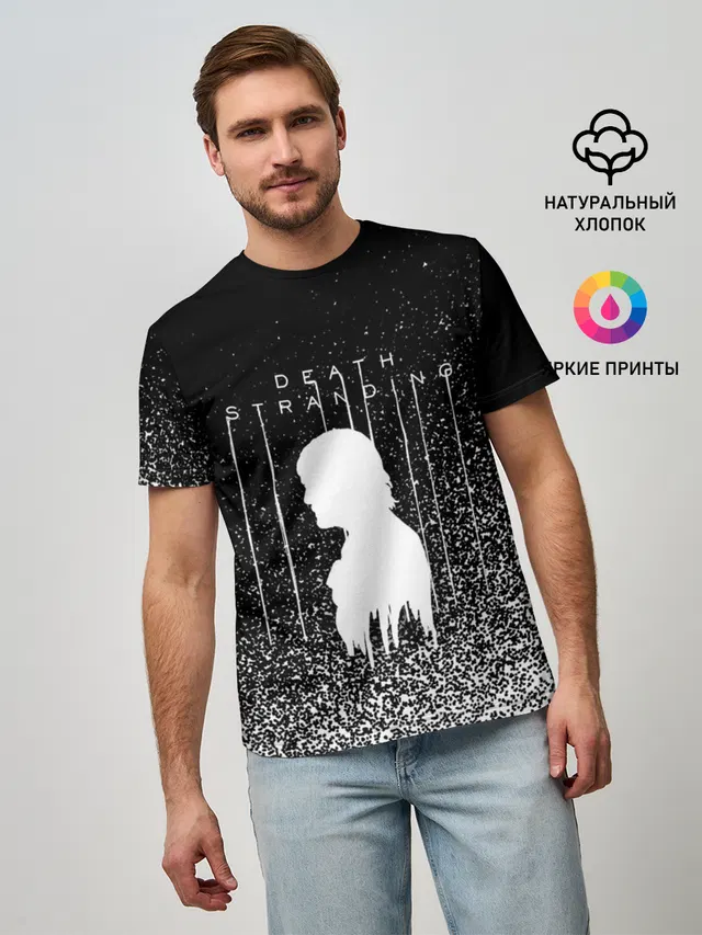 Мужская базовая футболка с принтом «Silhouette»
