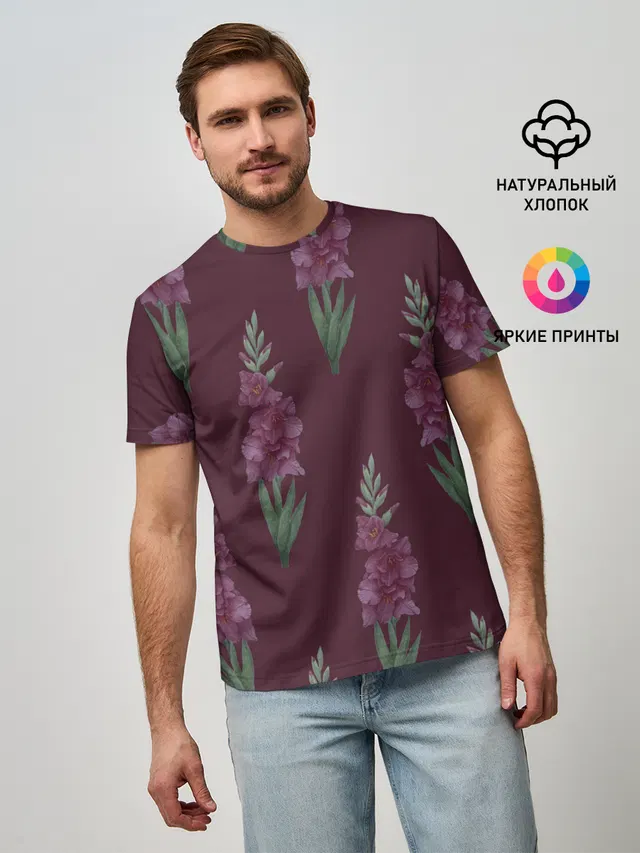 Бардовые гладиолусы