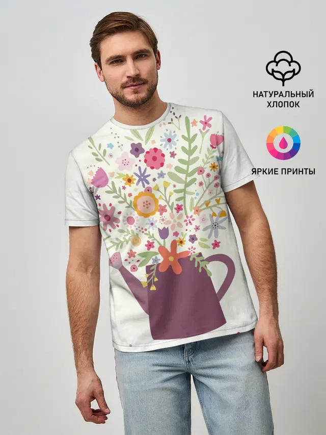 Цветы в чайнике