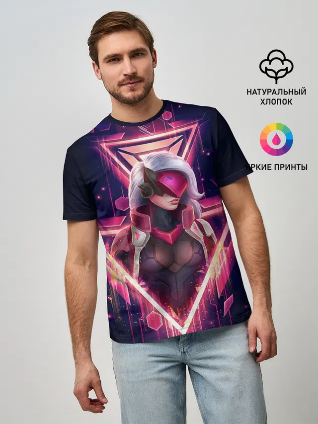 Мужская базовая футболка с принтом «Project Katarina»