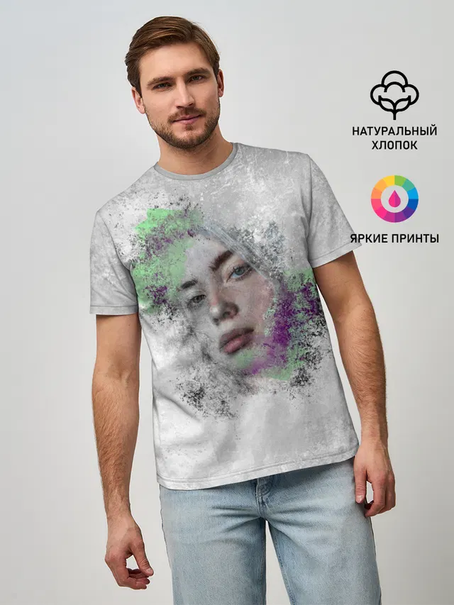 Билли Айлиш красочная