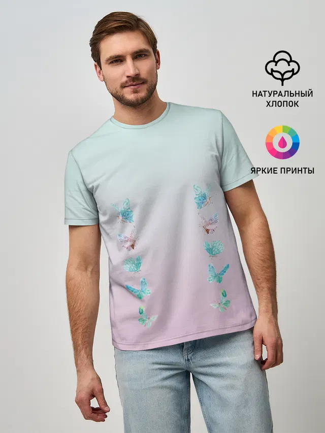 акварельные бабочки
