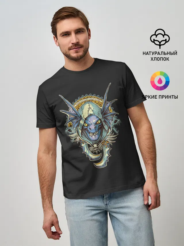Мужская базовая футболка с принтом «Slark — Сларк»