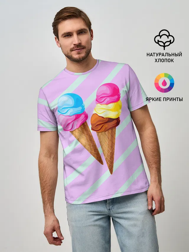 Мороженое графический фон