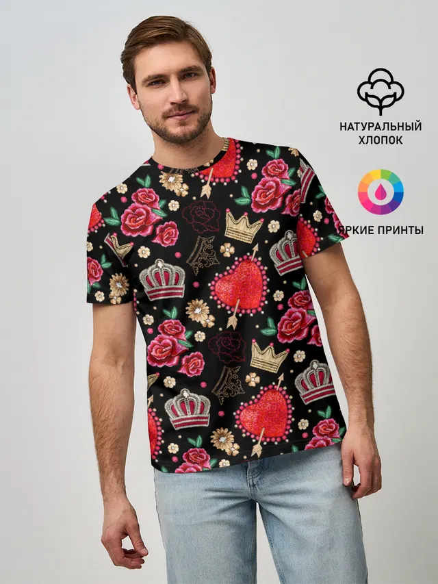 Корона и розы