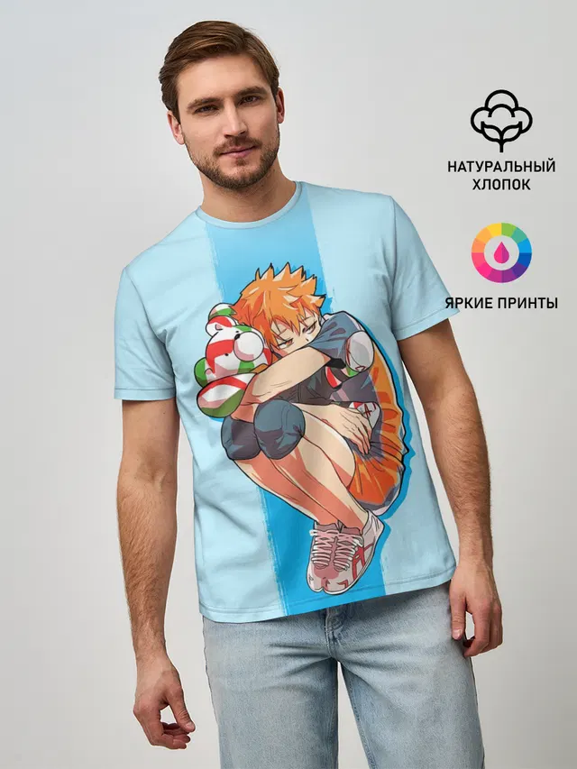 Хината на синем фоне
