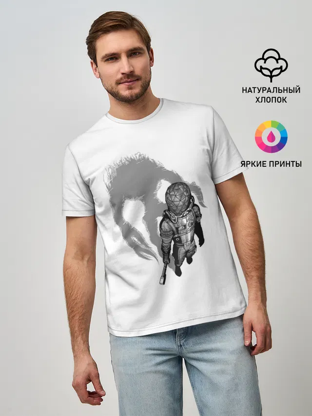 Мужская базовая футболка с принтом «Разные игры — Prey»